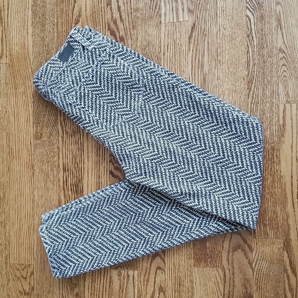 (26) PAIGE Denim Co. Hoxton Ankle Skinny Fit Cotton Blend Printed Denim Jeans